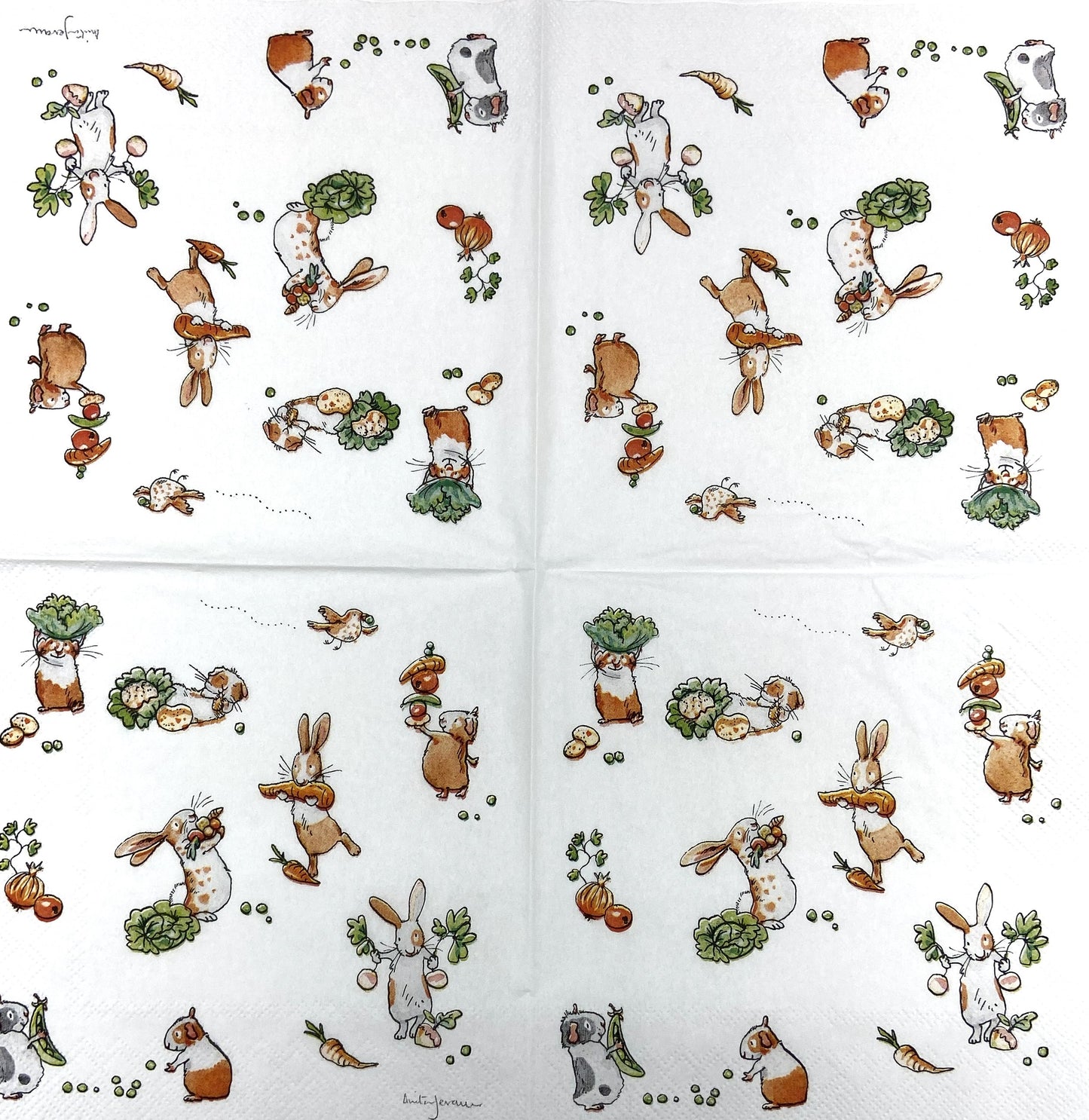 Decoupage Napkins 6.5" (2pcs)- Little Farmers