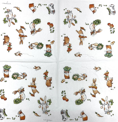 Decoupage Napkins 6.5" (2pcs)- Little Farmers
