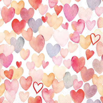 Decoupage Napkins 6.5" (2pcs)- Love All Over
