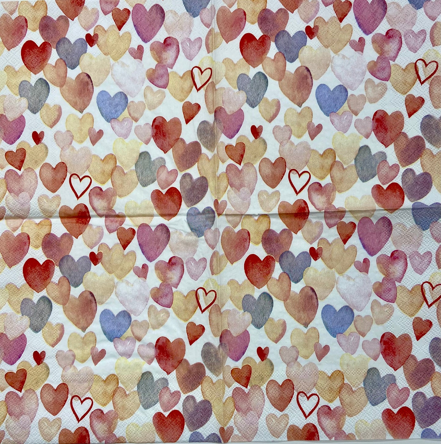 Decoupage Napkins 6.5" (2pcs)- Love All Over