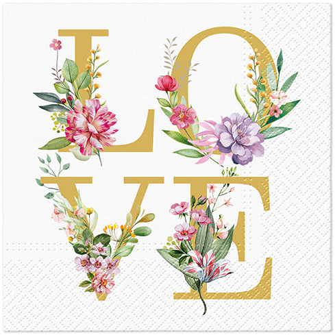Decoupage Napkins 6.5"  (2pcs)- Love Power