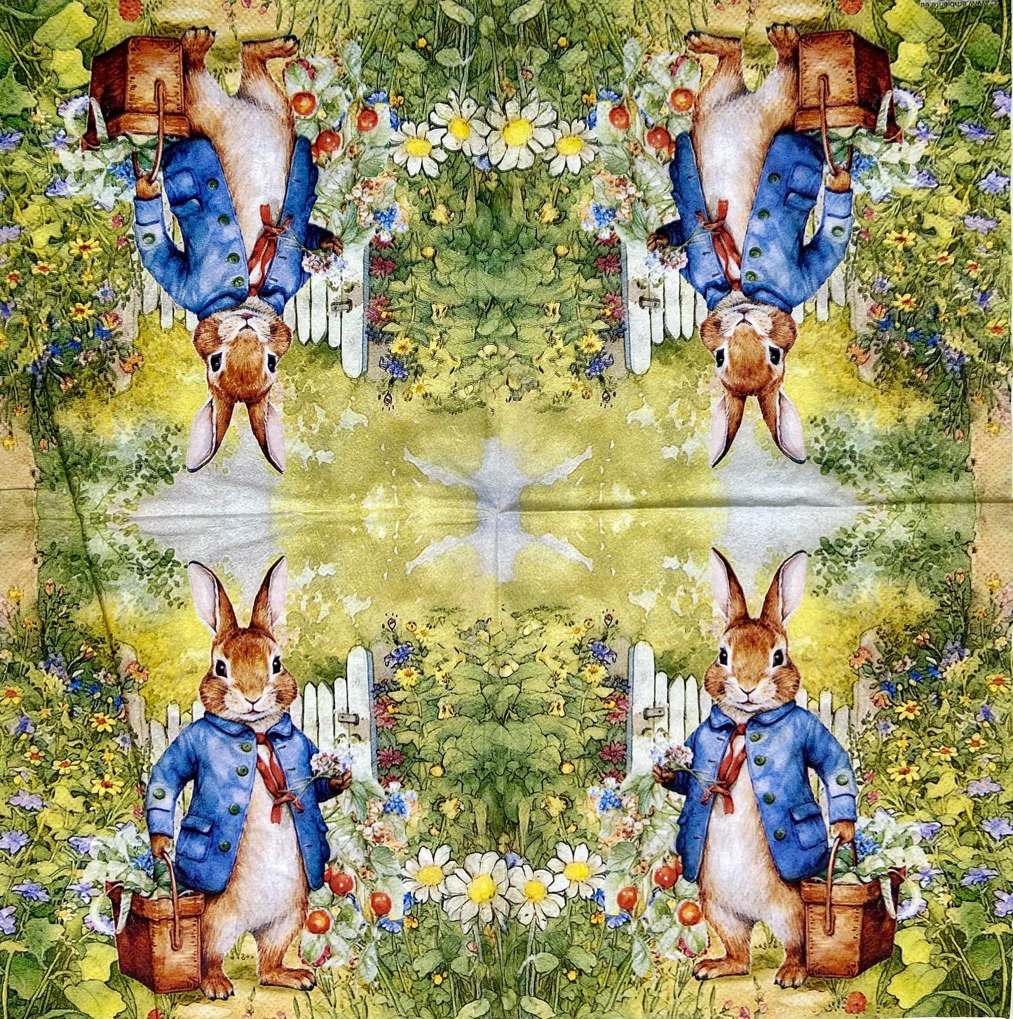 Decoupage Napkins 6.5" (2pcs)- Mister Rabbit