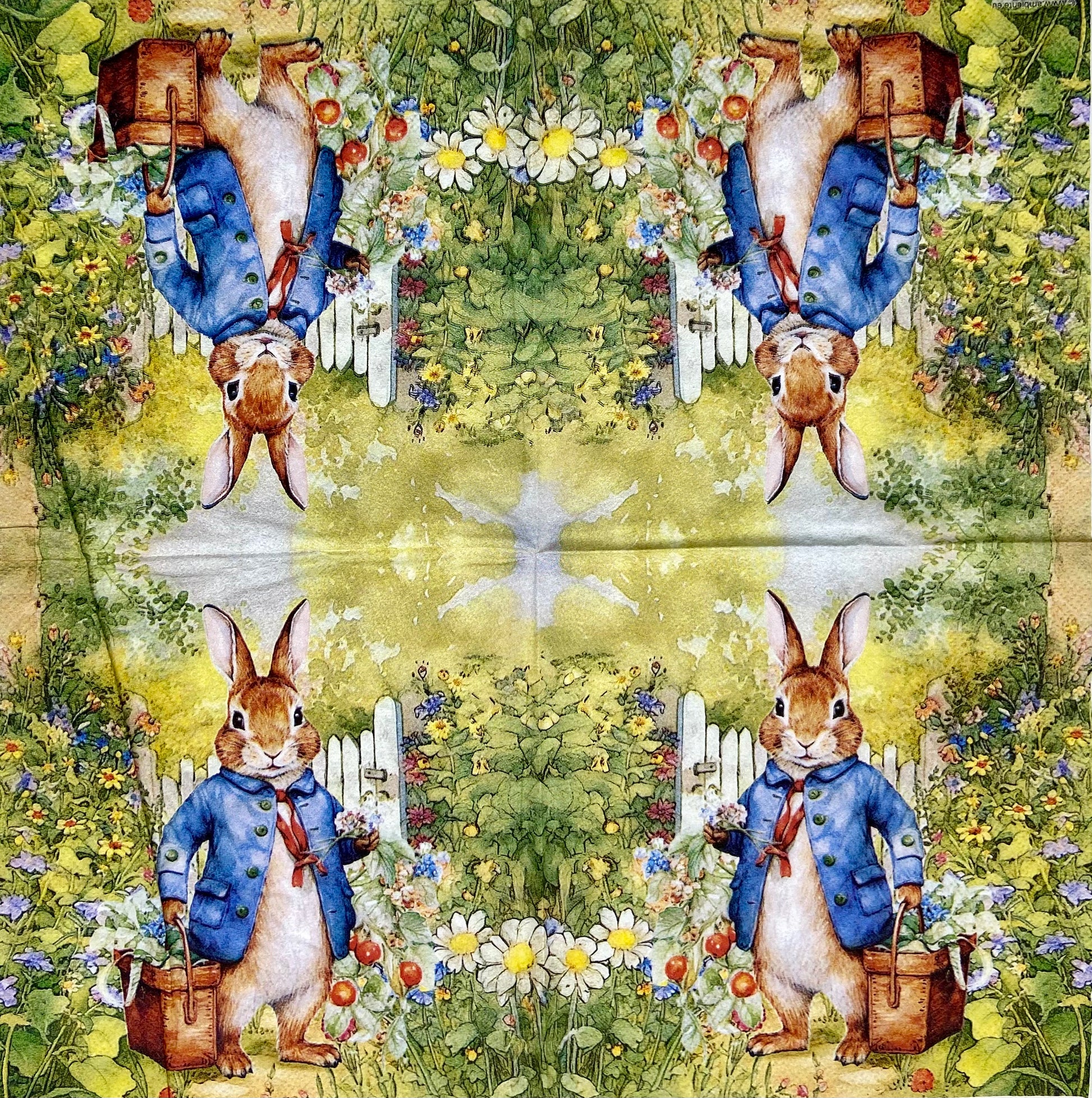 Decoupage Napkins 6.5" (2pcs)- Mister Rabbit