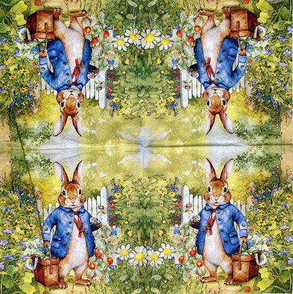 Decoupage Napkins 6.5" (2pcs)- Mister Rabbit