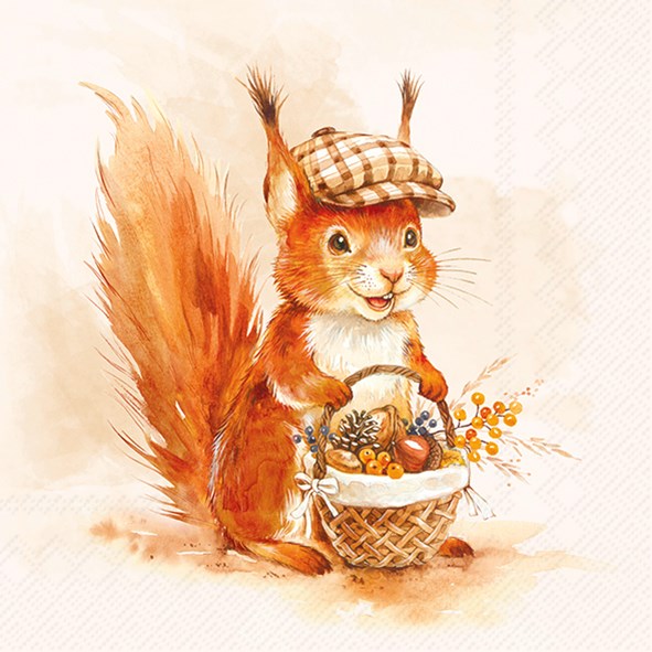 Decoupage Napkins 6.5" (2pcs)- Monty