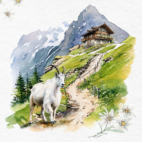 Decoupage Napkins 6.5" (2pcs)- Mountains Are Calling