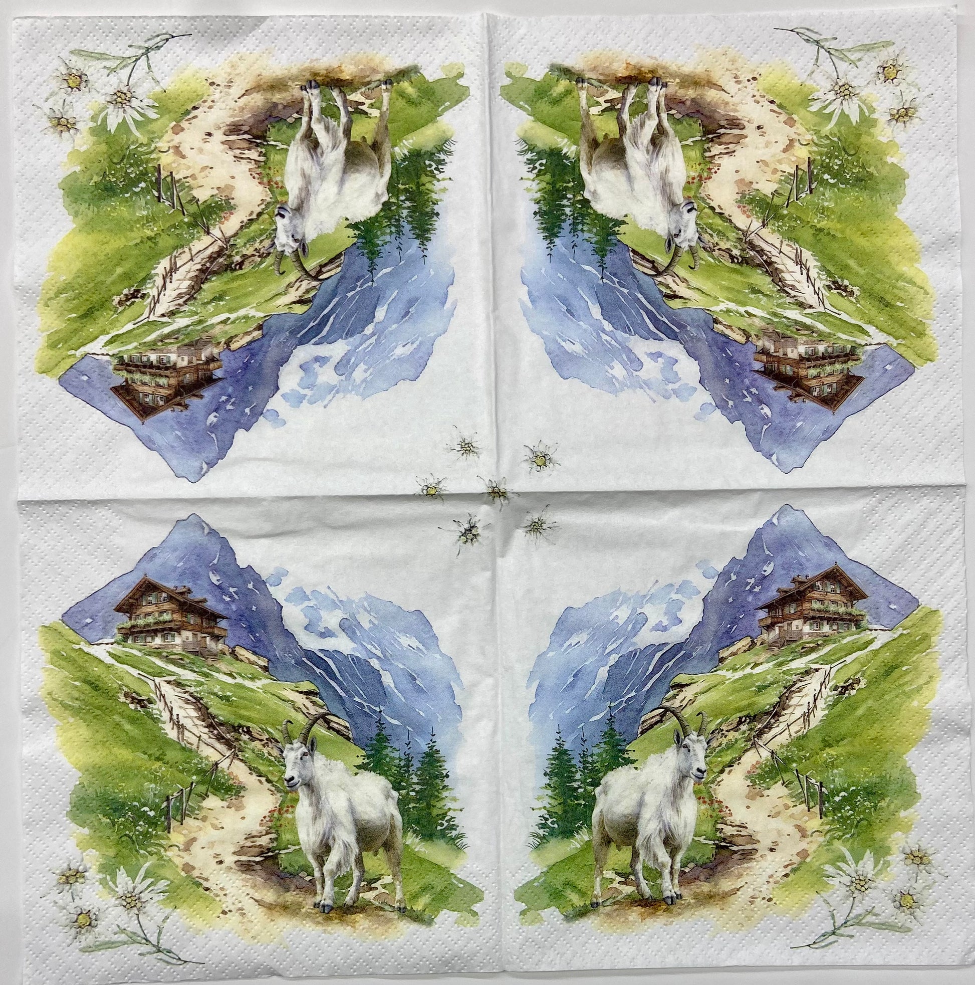 Decoupage Napkins 6.5" (2pcs)- Mountains Are Calling