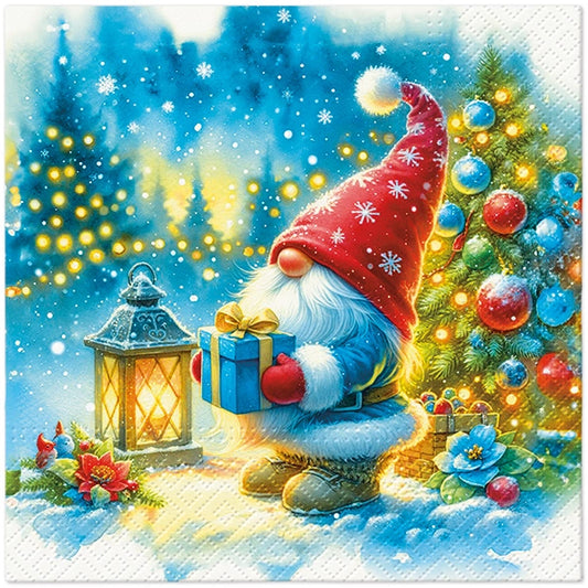 Decoupage Napkins 6.5" (2pcs)- Night Gnome