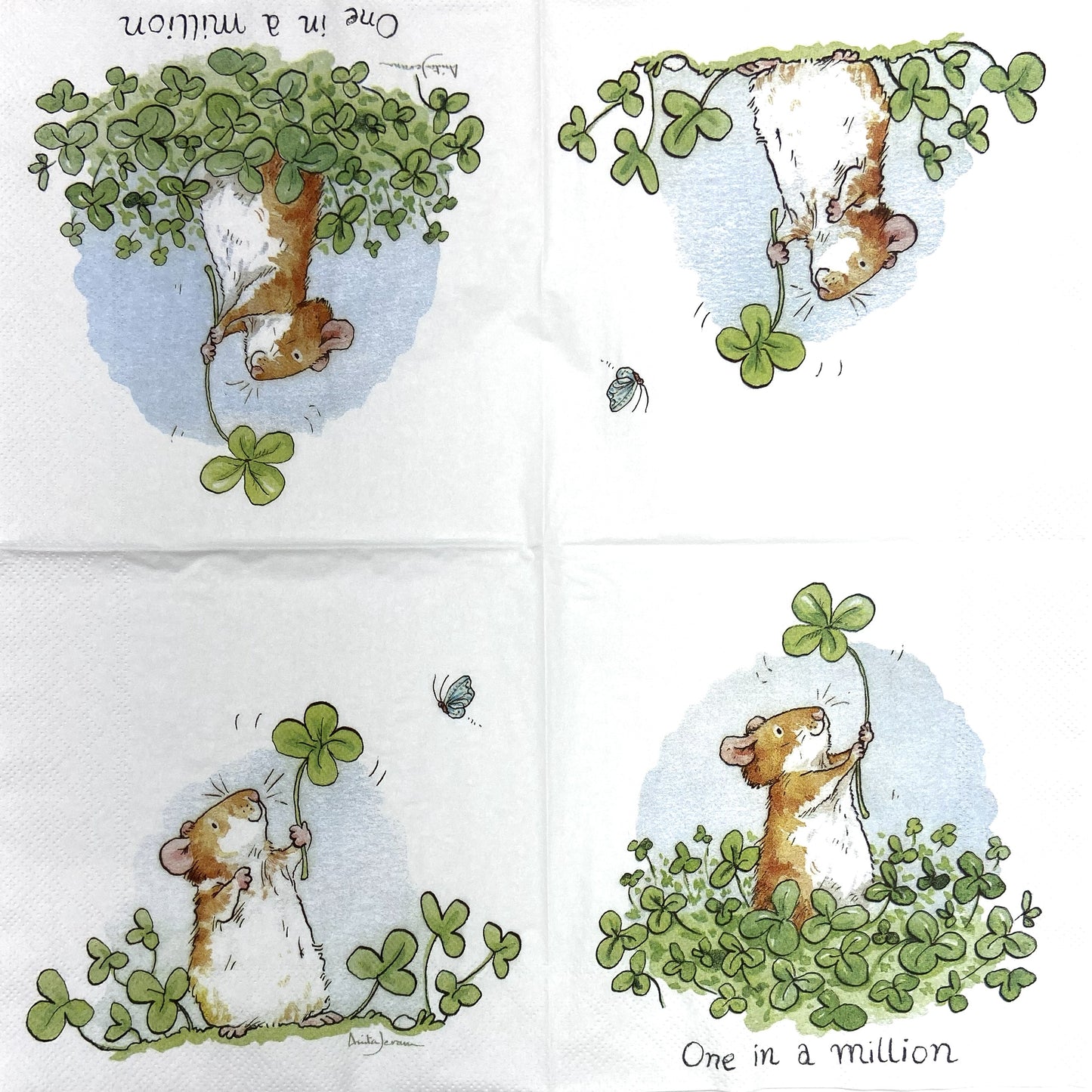 Decoupage Napkins 6.5" (2pcs)- One in a Million