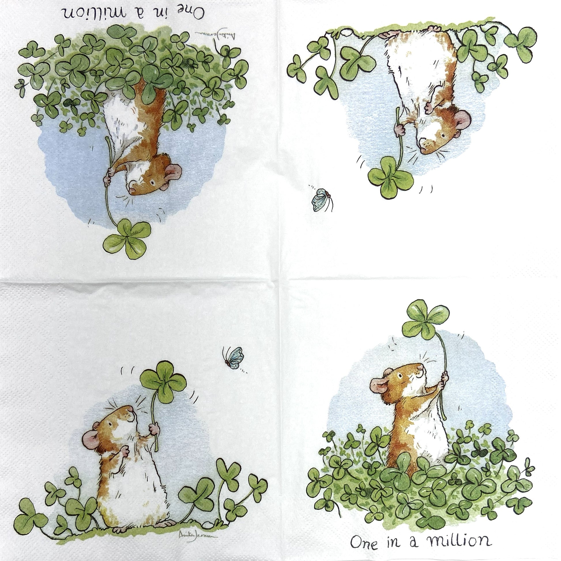 Decoupage Napkins 6.5" (2pcs)- One in a Million