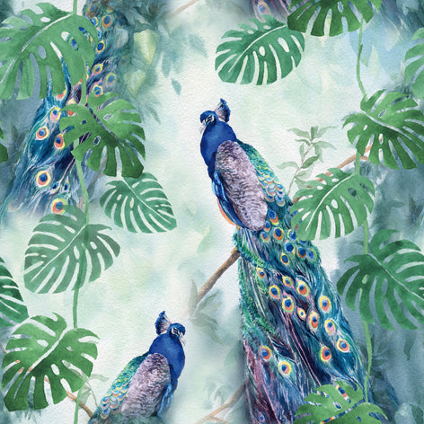 Decoupage Napkins 6.5" (2pcs)- Peacock Paradise