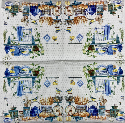Decoupage Napkins 6.5" (2pcs)- Petit Déjeuner