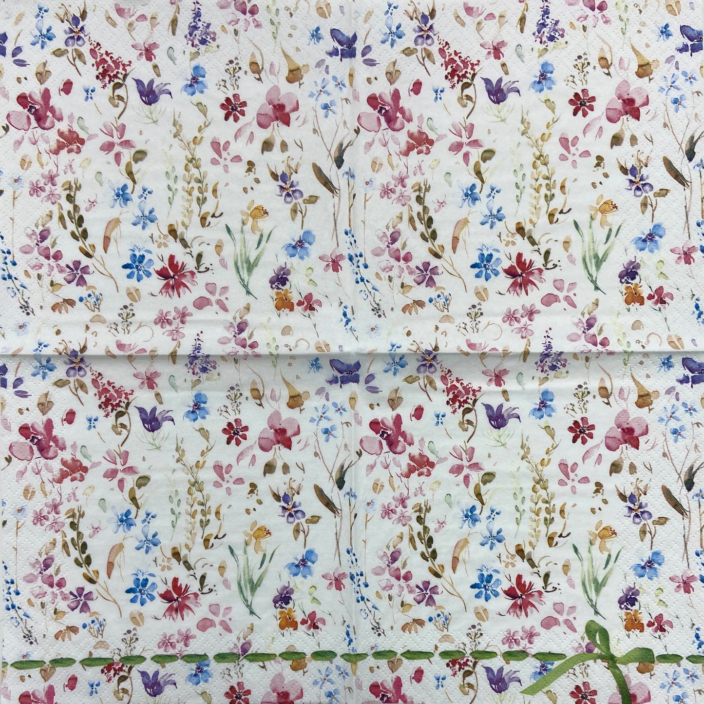 Decoupage Napkins 6.5" (2pcs)- Petits Fleurs Multicolore