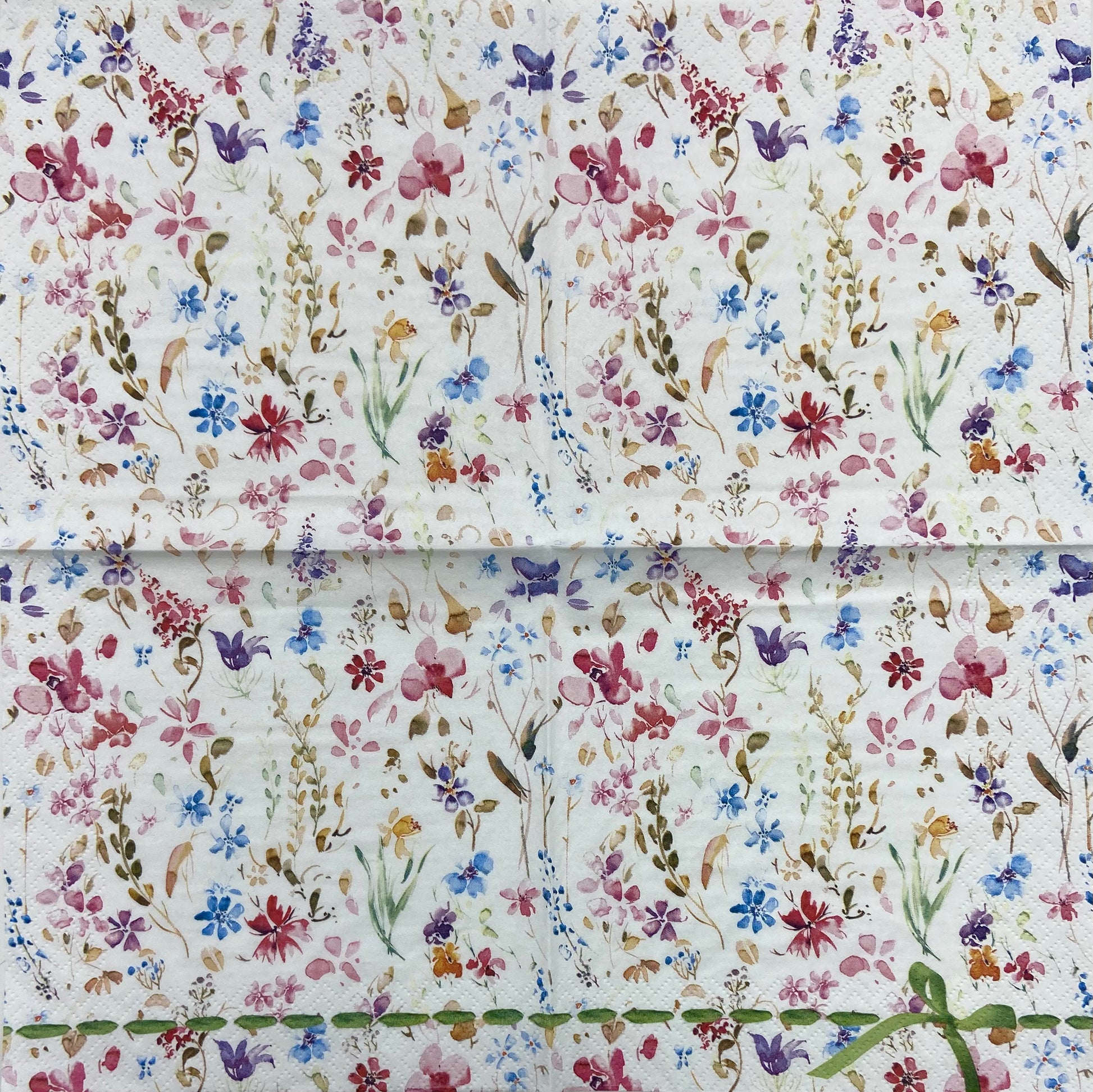 Decoupage Napkins 6.5" (2pcs)- Petits Fleurs Multicolore