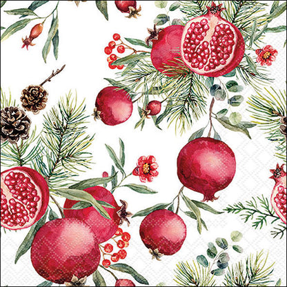 Decoupage Napkins 6.5"  (2pcs)- Pomegranates