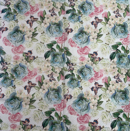 Decoupage Napkins 6.5" (2pcs)- Powder Garden