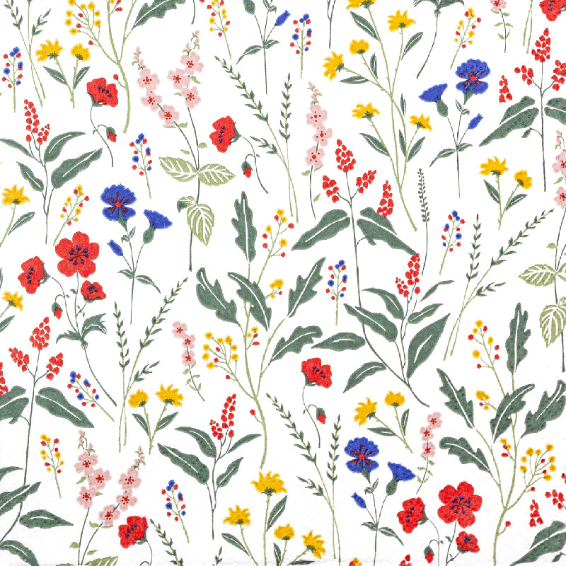 Decoupage Napkins 6.5"  (2pcs)- Pretty Meadow