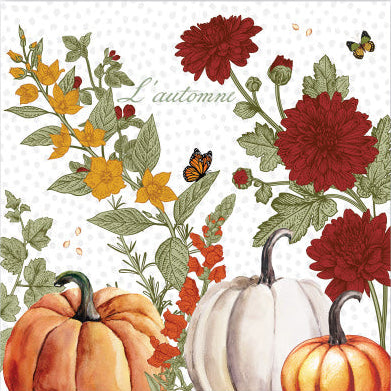 Decoupage Napkins 6.5"  (2pcs)- Pumpkin Delight