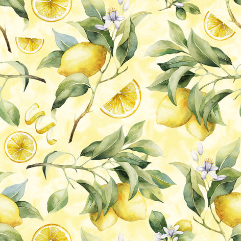 Decoupage Napkins 6.5" (2pcs)- Ripe Lemons