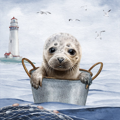 Decoupage Napkins 6.5" (2pcs)- Robbie