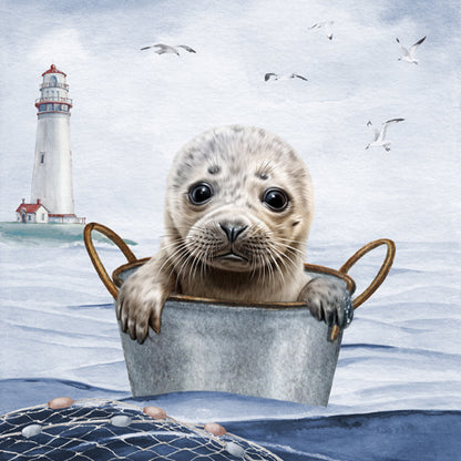 Decoupage Napkins 6.5" (2pcs)- Robbie