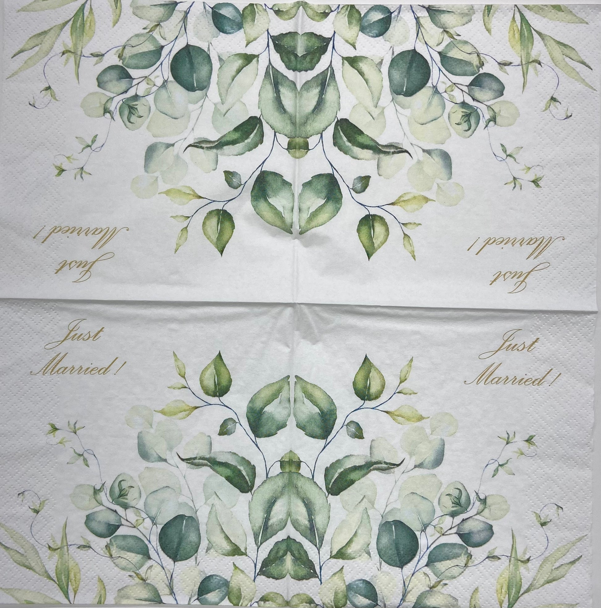 Decoupage Napkins 6.5"  (2pcs)- Romantic Marriage