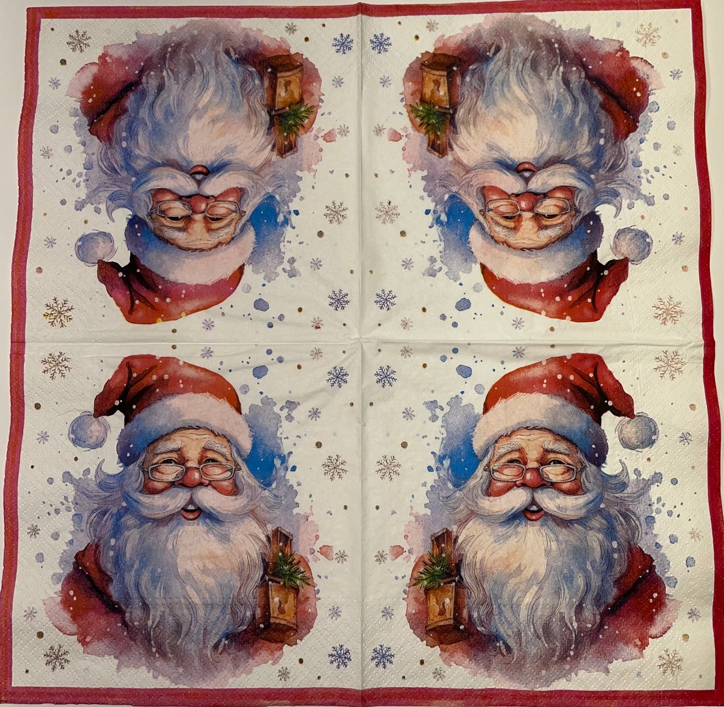 Decoupage Napkins 6.5" (2pcs)- Santa's Portrait