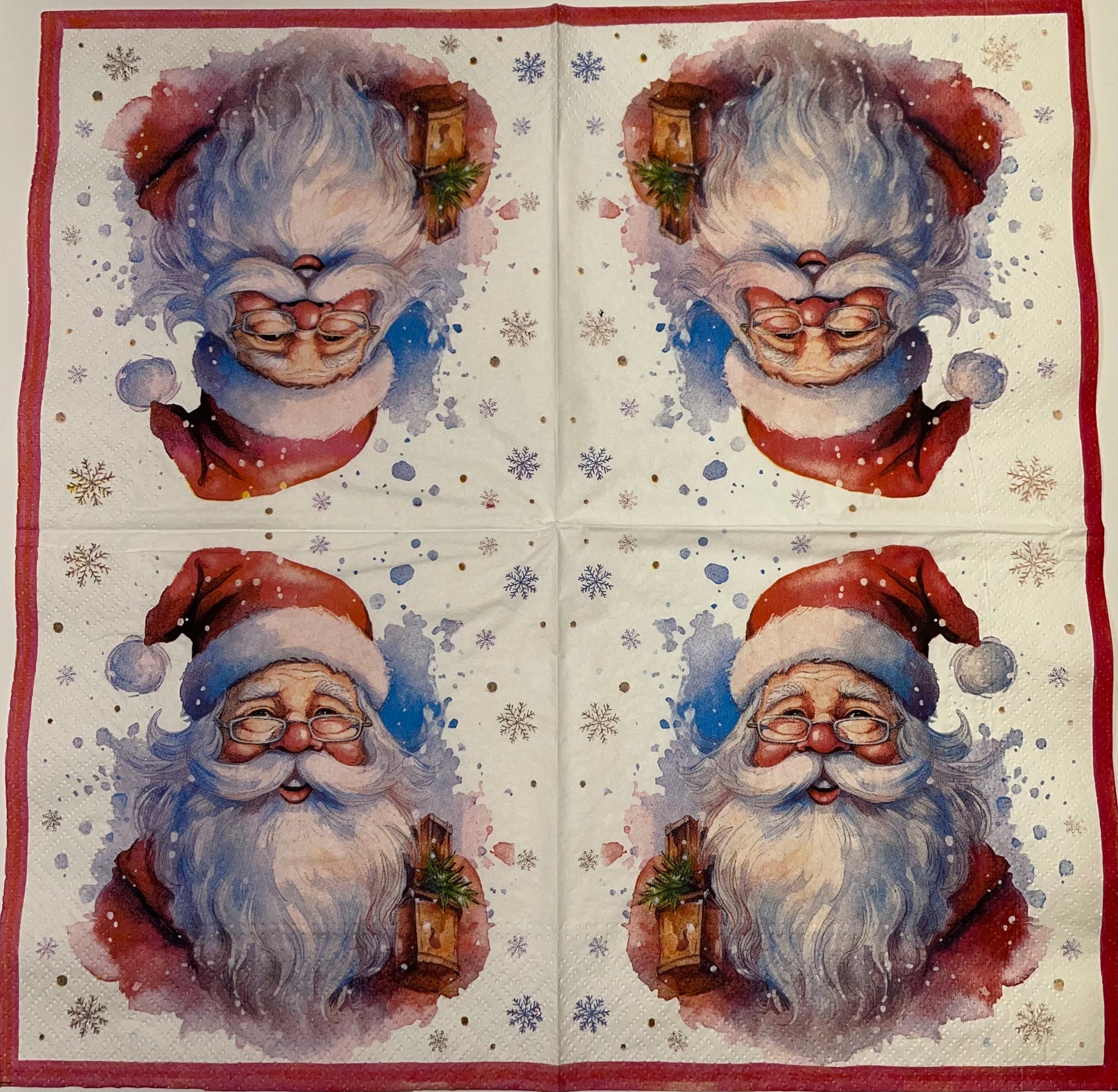 Decoupage Napkins 6.5" (2pcs)- Santa's Portrait