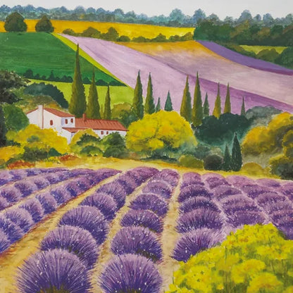 Decoupage Napkins 6.5" (2pcs)- Scenic Lavender Farm