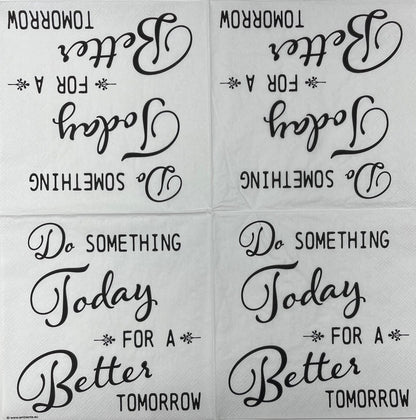 Decoupage Napkins 6.5"  (2pcs)- Something