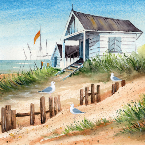 Decoupage Napkins 6.5" (2pcs)- Summer House on Sandy Seashore
