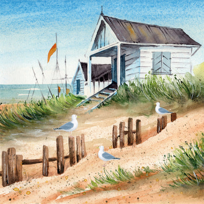 Decoupage Napkins 6.5" (2pcs)- Summer House on Sandy Seashore