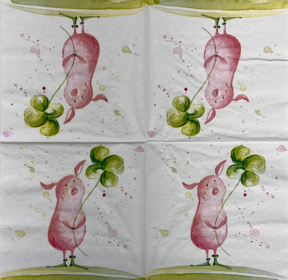 Decoupage Napkins 6.5" (2pcs)- Sweet and Lucky