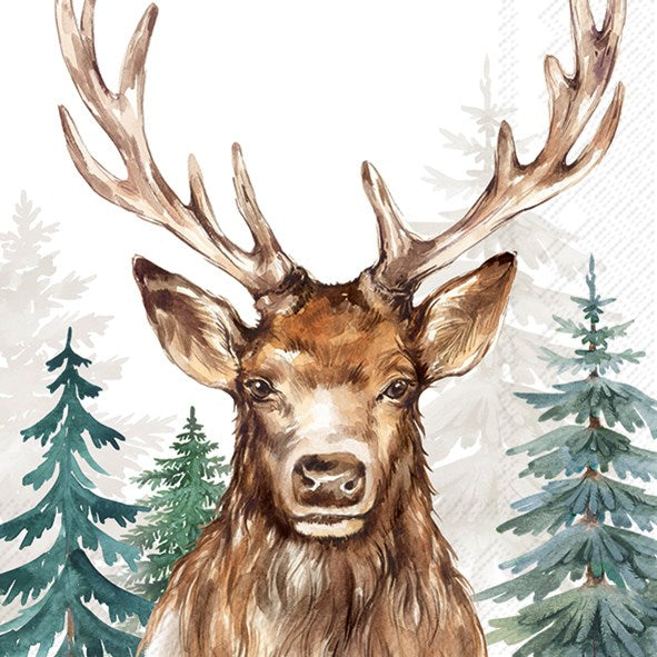 Decoupage Napkins 6.5" (2pcs)- The Woodland King