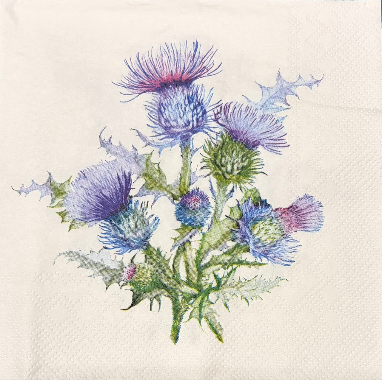 Decoupage Napkins 6.5" (2pcs)- Thistle
