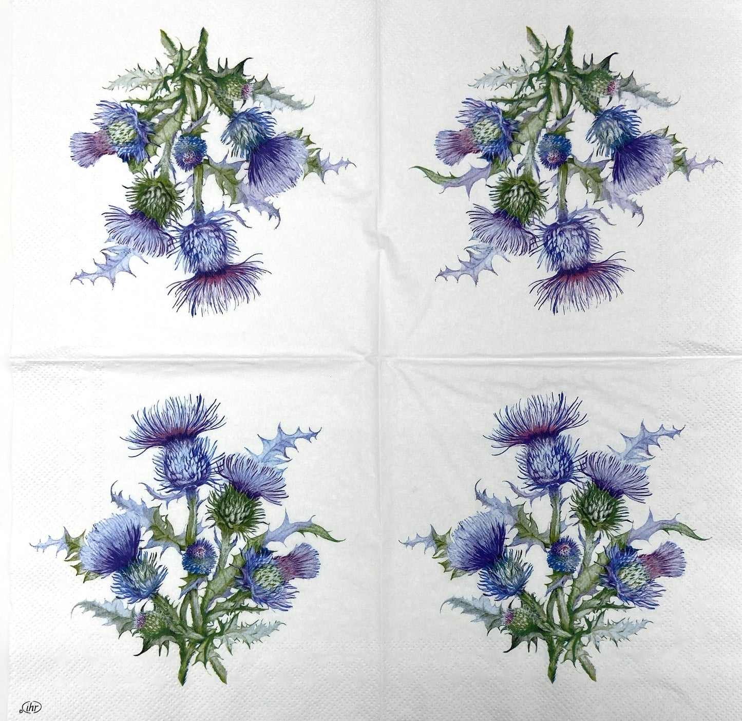 Decoupage Napkins 6.5" (2pcs)- Thistle