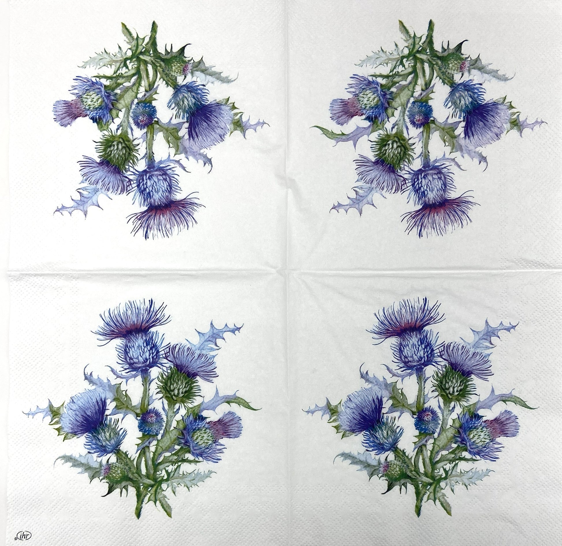 Decoupage Napkins 6.5" (2pcs)- Thistle
