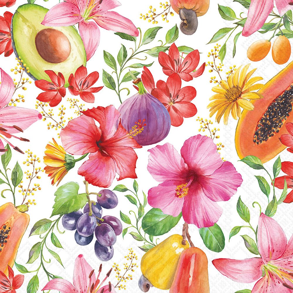 Decoupage Napkins 6.5" (2pcs)- Tropical Delights