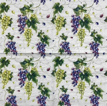 Decoupage Napkins 6.5" (2pcs)- Vignes & Feuilles