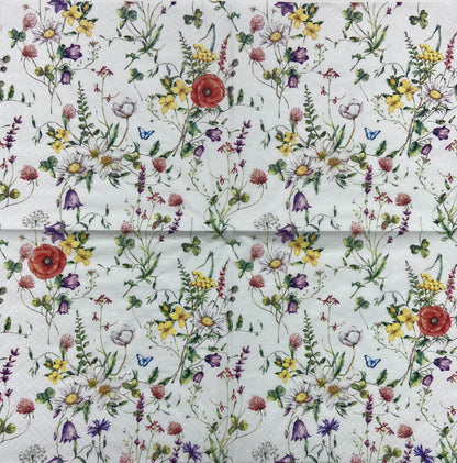 Decoupage Napkins 6.5" (2pcs)- Vild Blomma
