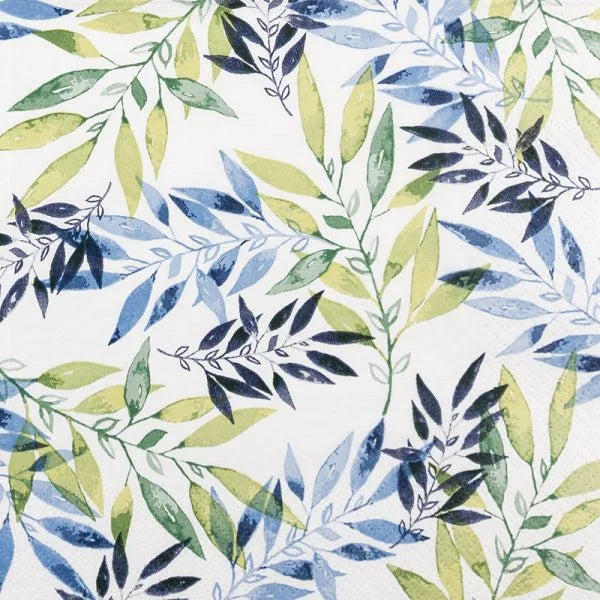 Decoupage Napkins 6.5" (2pcs)- Watercolour Leaf