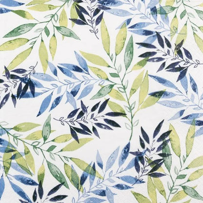 Decoupage Napkins 6.5" (2pcs)- Watercolour Leaf