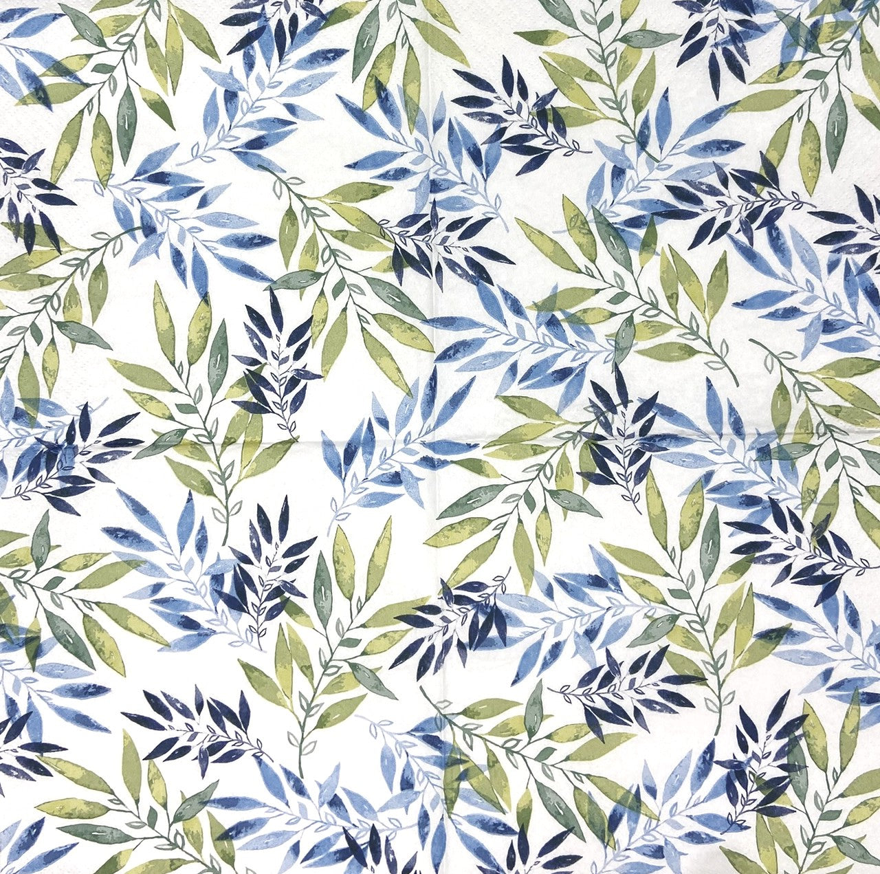 Decoupage Napkins 6.5" (2pcs)- Watercolour Leaf