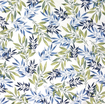 Decoupage Napkins 6.5" (2pcs)- Watercolour Leaf
