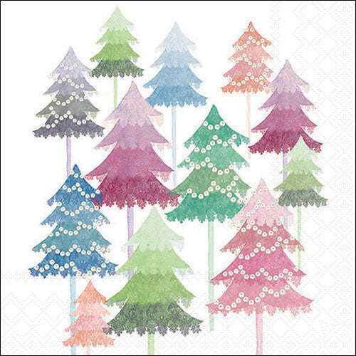 Decoupage Napkins 6.5"  (2pcs)- Watercolour Trees