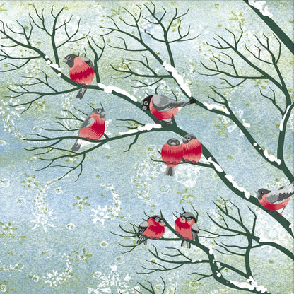 Decoupage Napkins 6.5"  (2pcs)- Winter Birds