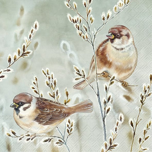 Decoupage Napkins 6.5" (2pcs)- Winter Melody