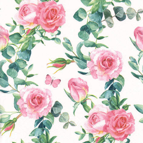 Decoupage Napkins 6.5" (2pcs)- Zarcillos De Rosa