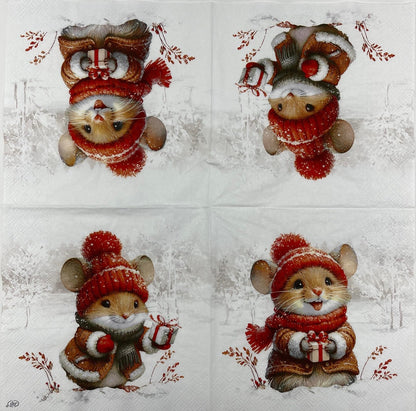 Decoupage Napkins, Lunch 6.5"  (2pcs)- Elli and Becky