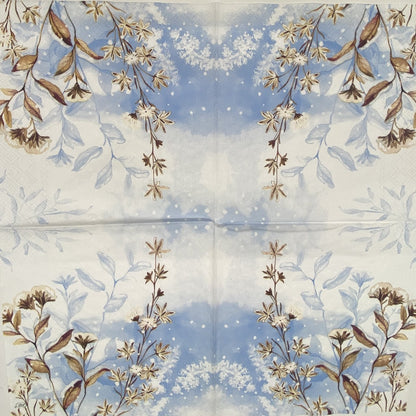 Decoupage Napkins, Lunch 6.5"  (2pcs)- Icy Branches